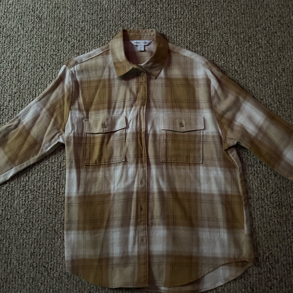 Plaid Button-Up Shirt